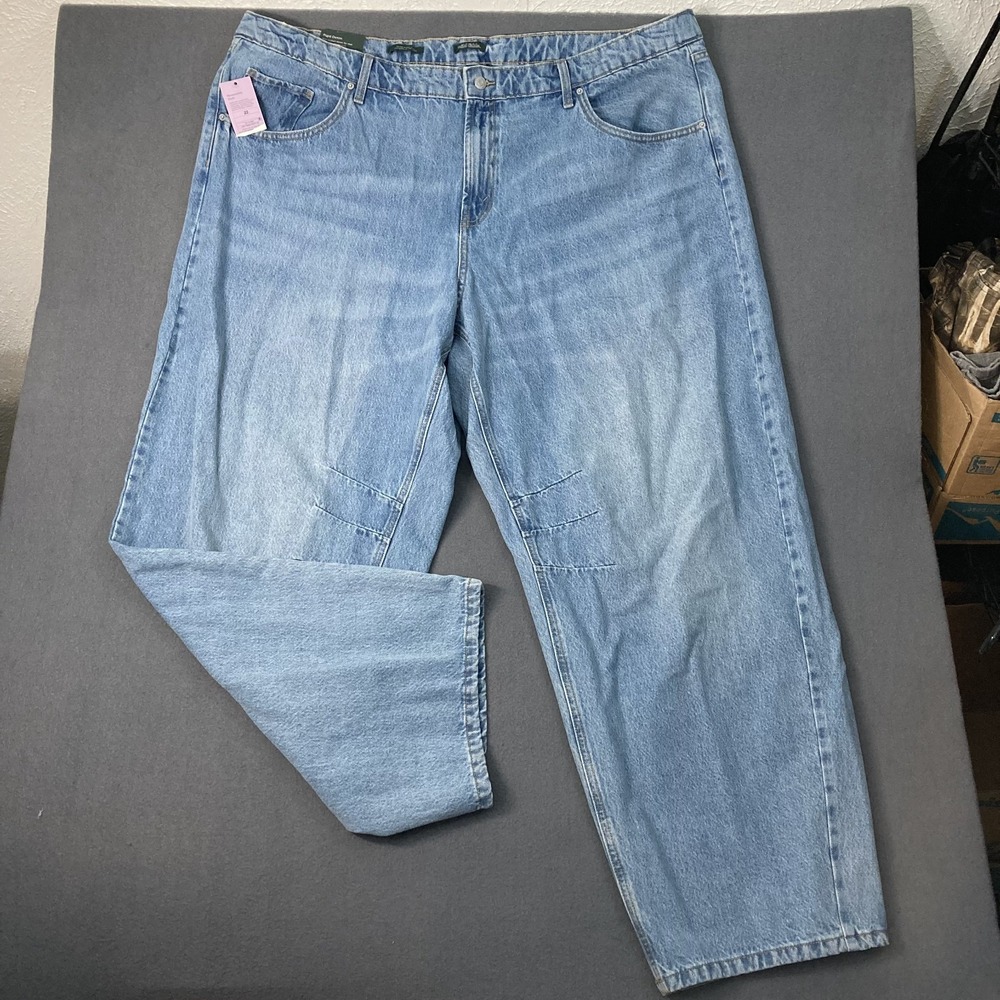 Wild Fable Women's Barrel Jeans Mid-Rise Rigid Denim Size 22 NEW